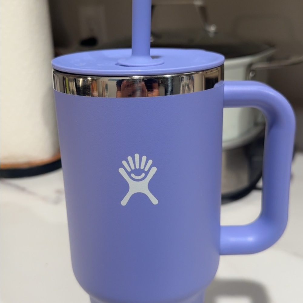 Hydro Flask Lavender Mug with Straw